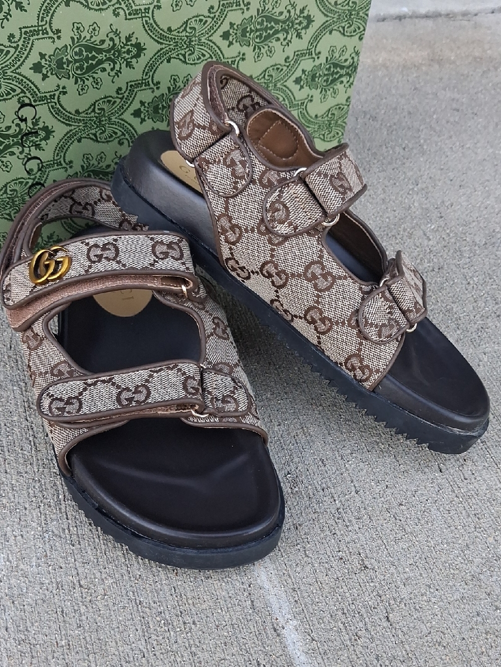 Moritz GG Supreme Canvas Sandal (Women) Sz. 38